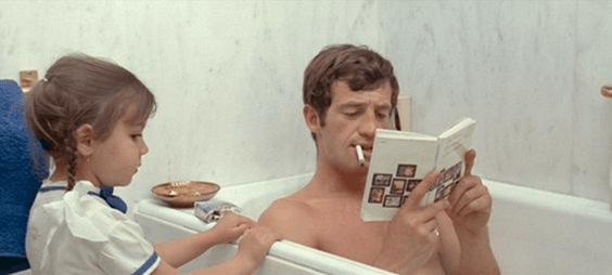 Velázquez y Belmondo en la bañera